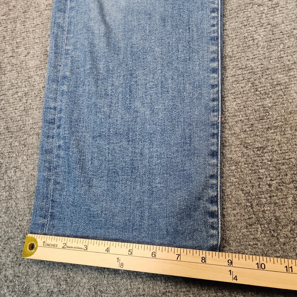 Mother High Waisted Tunnel Vision Sneak Jeans Blue Wide Leg 1338-686 Size 25